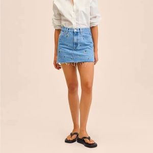 Mango denim skirt